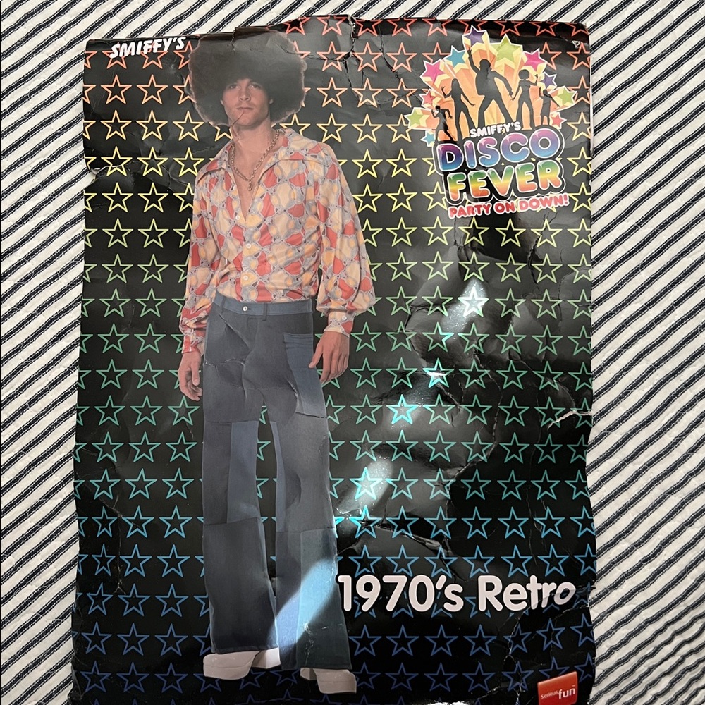 Smiffy’s Disco Fever 70s Retro Costume- Mens MEDIUM